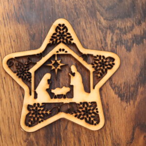 Manger Scene Christmas Star